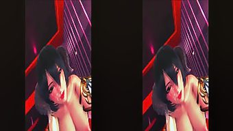【Mikasa SMプレイ】　初・VR対応動画！！進撃のミカサにサキュバスのコスプレさせたら精子絞り取られた・・・